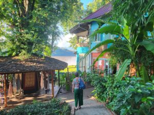 Frauenreise in Laos - Ok Pop Tok am Mekong